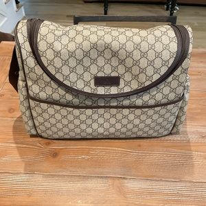 Original canvas Gucci diaper bag